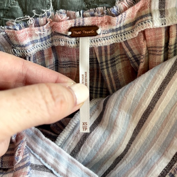 Free People Color Theory Midi Dress Pink Combo Size XS Plaid Backless Sleeveless - Picture 15 of 16